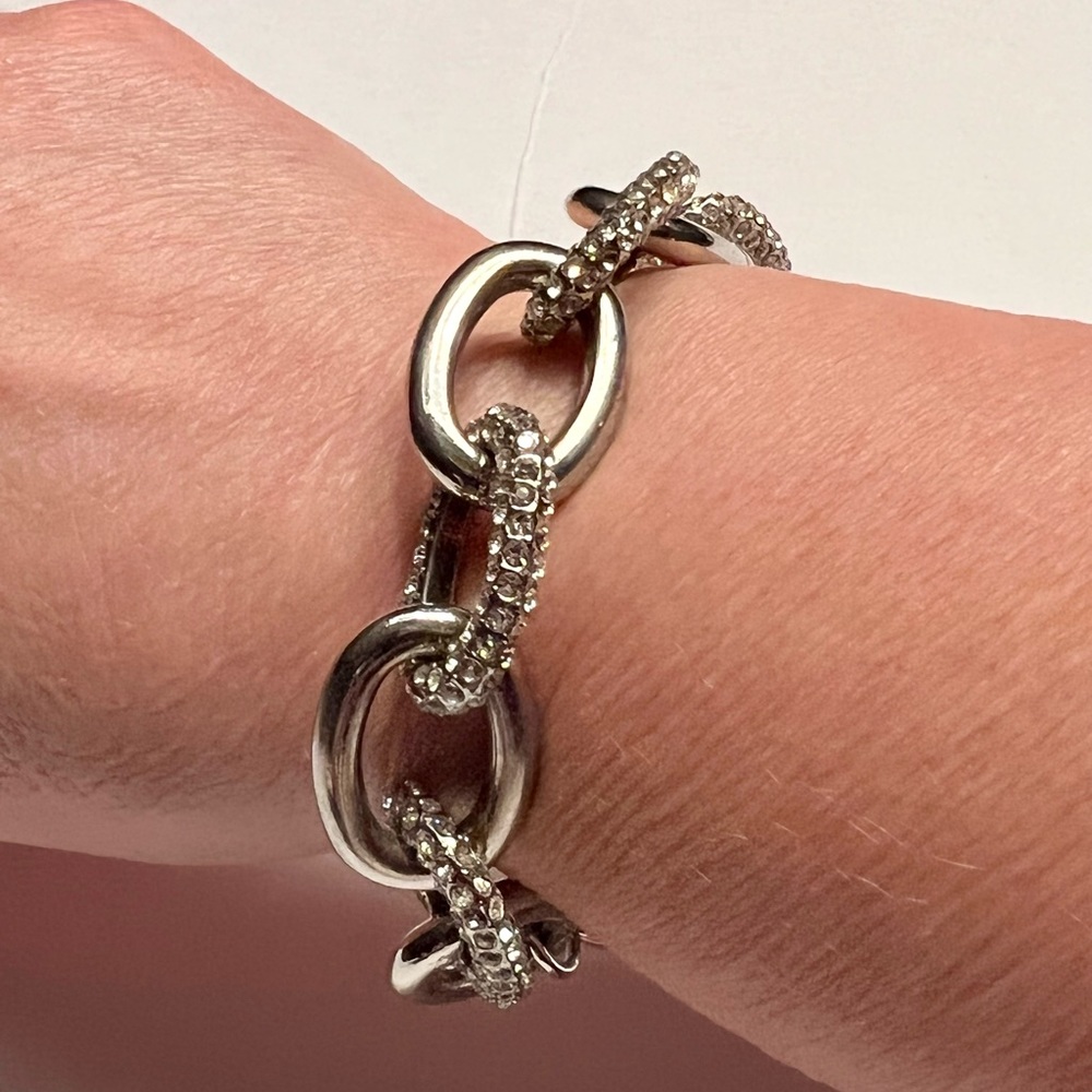Chico's Silver & Crystal Bracelet - Picture 2 of 10